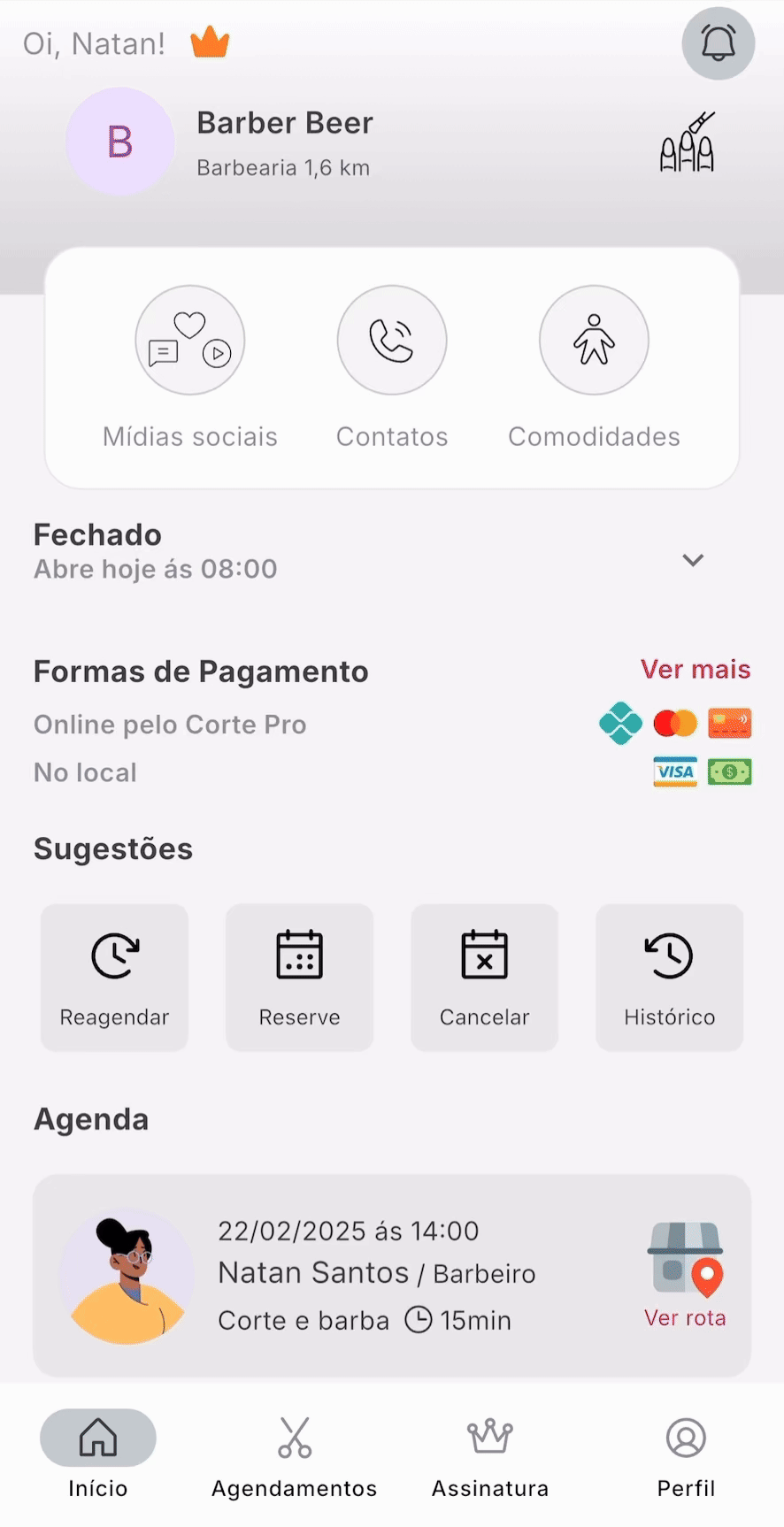 App CortePro Home