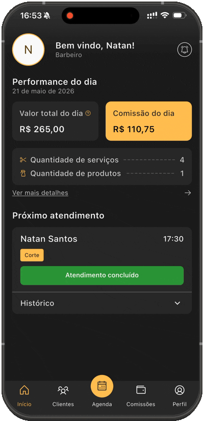 Demonstração do aplicativo Corte Pro
